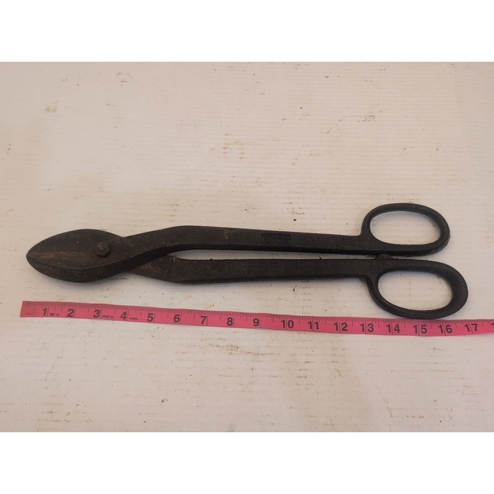 Wiss Inlaid Special 17" USA Vintage Industrial Metal Shears Tin Snips
